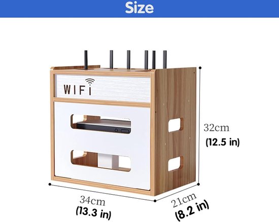 CMWX-Armoire Pour Routeur, Boîte De Rangement Murale Etagere De Rangement Murale Etagere De Rangement Murale Decoration Murale Multifonctionnelle Pour Routeur Cable