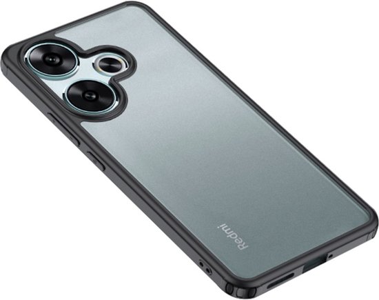 Coverup Coque arrière transparente en TPU – Compatible avec la coque Xiaomi Poco F6 – Zwart