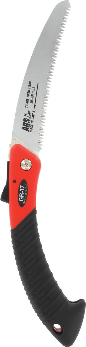ARSGR-17 Snoeizaag gebogen inklapbaar - 38 cm rood/zwart van ARS — afbeelding 4