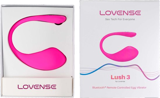 Lovense - Lush 3.0 - Draagbare Vibrator - Vibrerend Ei - Appgestuurd Luxe Vibratie Eitje - Sex Toys voor Vrouwen - Vibrators voor Vrouwen - Sex Toys voor Koppels - Roze