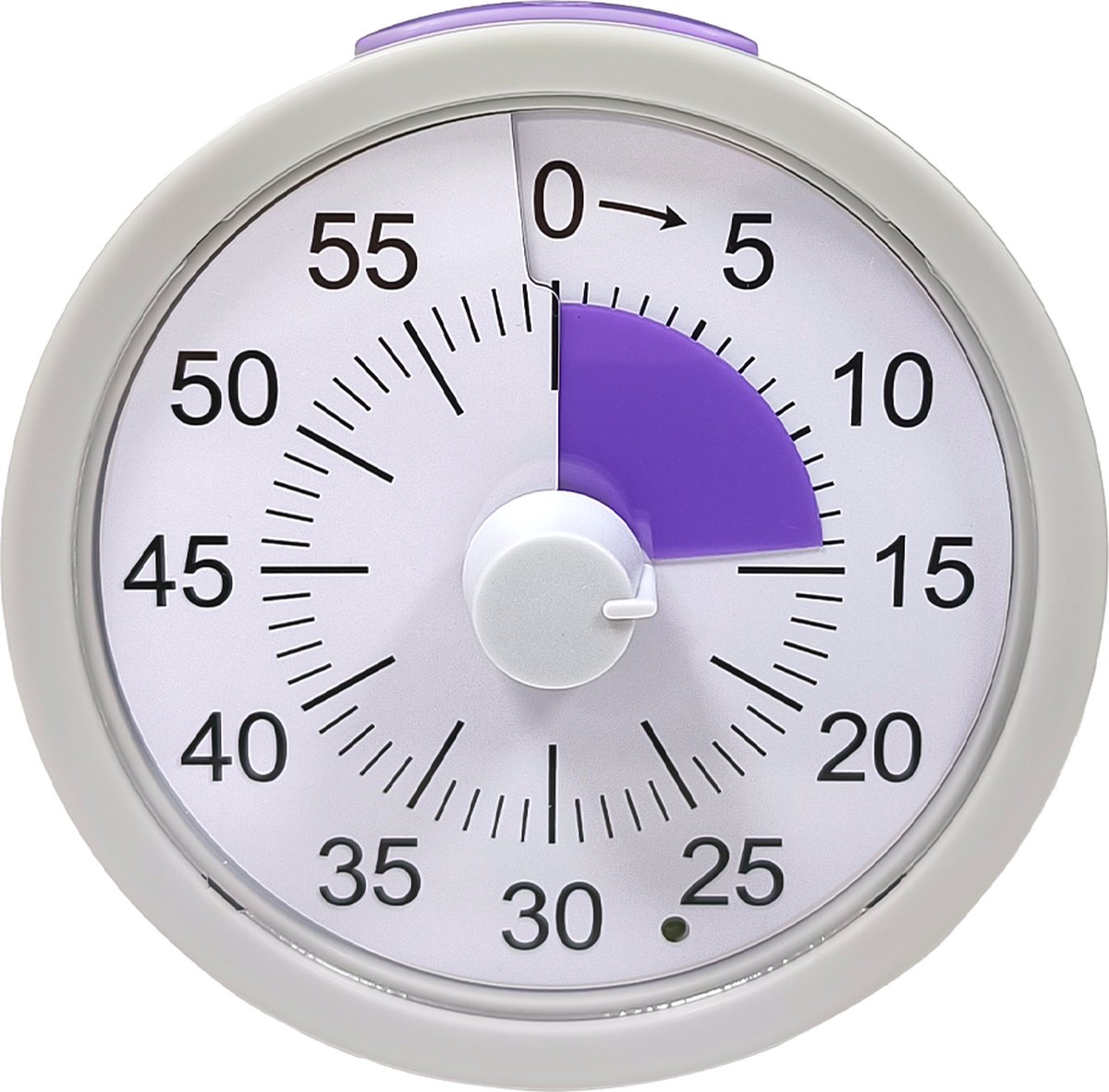 Time4Time - Timer - Wit/Paars - Rond - Klok - Magneet - Tijd - Kinderen - Volwassenen - Leren - School