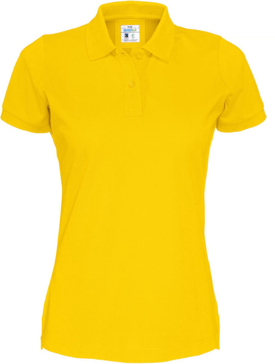 Cottover POLO PIQUE LADY - GOTS GECERTIFICEERD 141005 - Geel - XL