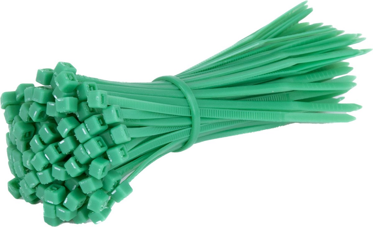 TD47 Kabelbinders 2.5 x 100 mm Groen - Tie wraps - Tyraps