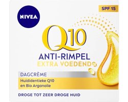 NIVEA Q10 Dagcrème Extra Voedend SPF 15 - 3 x 50 ml - Voordeelverpakking