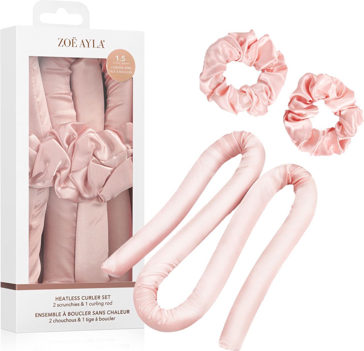 Zoë Ayla Heatless Curler set- Heatless curls - Curling Ribbon - Haarrollers - Krullen Zonder Hitte - Krullers - Haarkruller Satijn