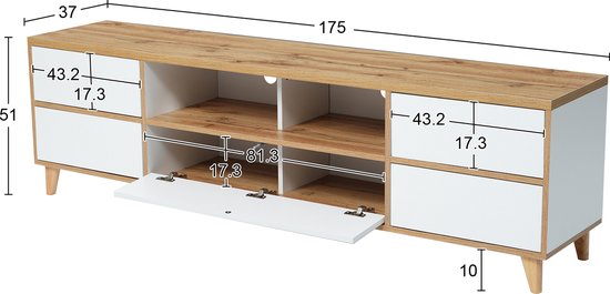 Salonmeubelset SWITCH XXII design, kleur wit en eiken