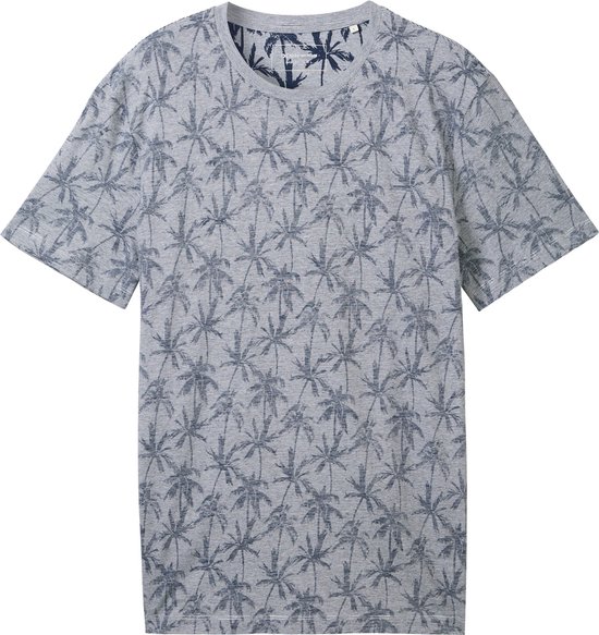 Tom Tailor T-shirt T Shirt Met Print 1042051xx12 35573 Mannen Maat - XL