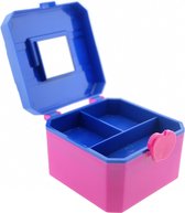 Cosmetica doosje met spiegel Blauw / Roze Extern Inbox
