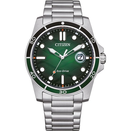 Citizen Sporty Marine AW1811-82X Horloge - Staal - Zilverkleurig - Ø 41 mm