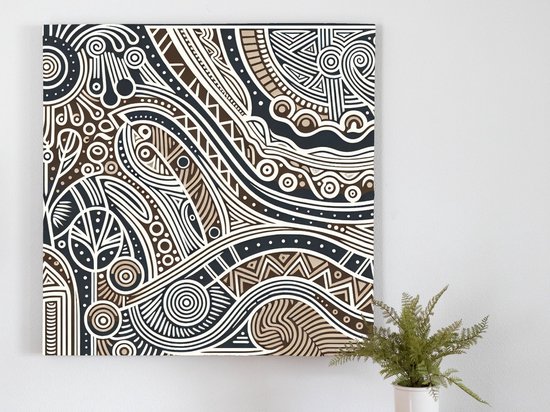 Line art aboriginal schilderij | Exploring the Ancient Wisdom: A ...