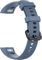 Siliconen Bandje - Horloge bandje - geschikt voor Huawei Honor Band - 4 / 5 pro Band - steen blauw