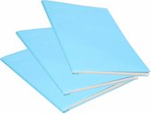 5x Rol kraft kaftpapier lichtblauw 200 x 70 cm - cadeaupapier / kadopapier / boeken kaften