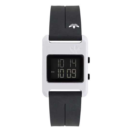Adidas Originals Retro Pop Digital AOST23567 Horloge - Siliconen - Zwart - Ø 31 mm