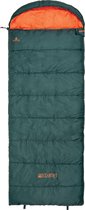 Bol.com ACAMP EMERY Deken Slaapzak met capuchon 220 x 85 cm Donkergroen 1800 Gram PFC-Vrij aanbieding