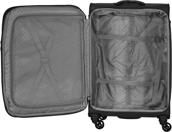 D & n Travel Line 9004 Valise de cabine 4 roulettes 55 cm DN-9054-01