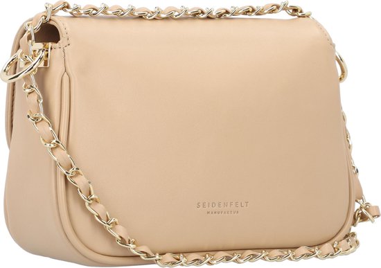 SEIDENFELT MANUFAKTUR Sac à épaule bandoulière Sac à épaule Bryne Crossbody Bag Tanned Clay / Gold Marron clair