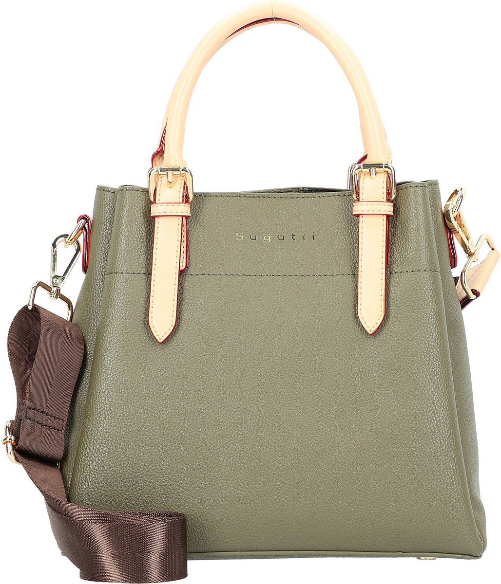 bugatti Handtas Schoudertas Ella Top Handle Olive Groene