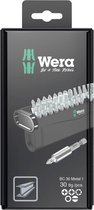 Wera Bit-Check 30 Métal 1 SB 05057440001 Jeu d'embouts 30 pièces Phillips, Phillips Pozidriv, Torx, Flat, Allen