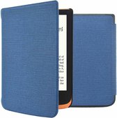 iMoshion Ereader Cover / Hoesje Geschikt voor Pocketbook Basic Lux 4 / Pocketbook HD 3 / Pocketbook Touch Lux 5 / Vivlio Lux 5 - iMoshion Canvas Sleepcover Bookcase zonder stand - Donkerblauw