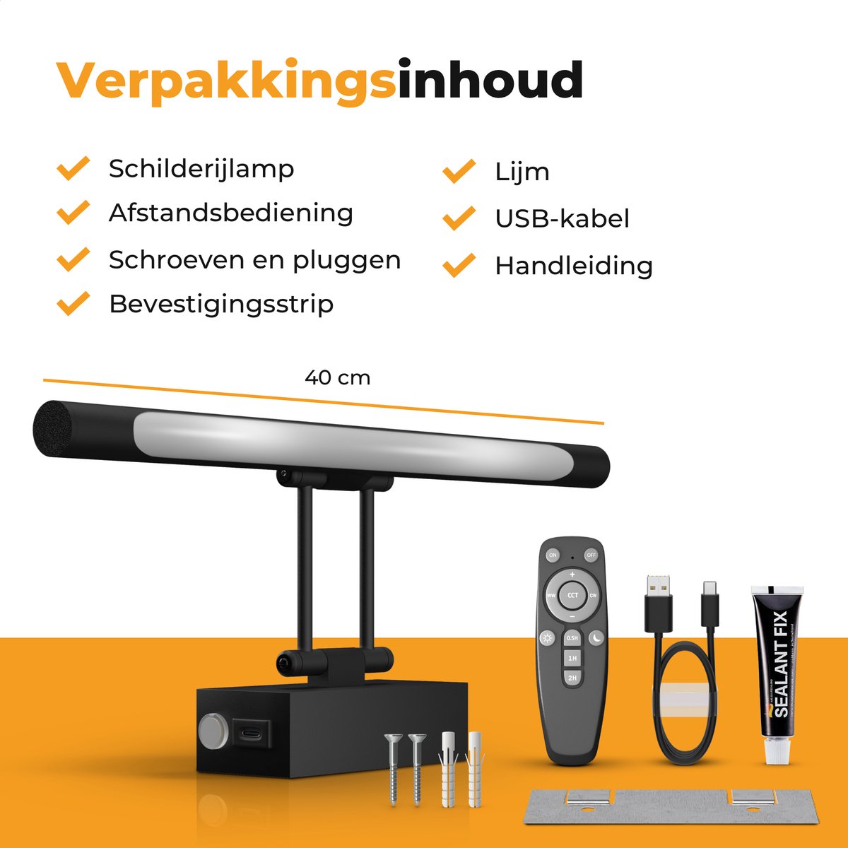 Grevoxy Applique Murale D'intérieur Batterie Rechargeable, Lampe LED Sans Fil Pour Tableaux, 3 Températures De Couleur, Éclairage D'Art Et Galerie,Lumiere Pour Cible De Fléchettes, Photo Mural, Blanc