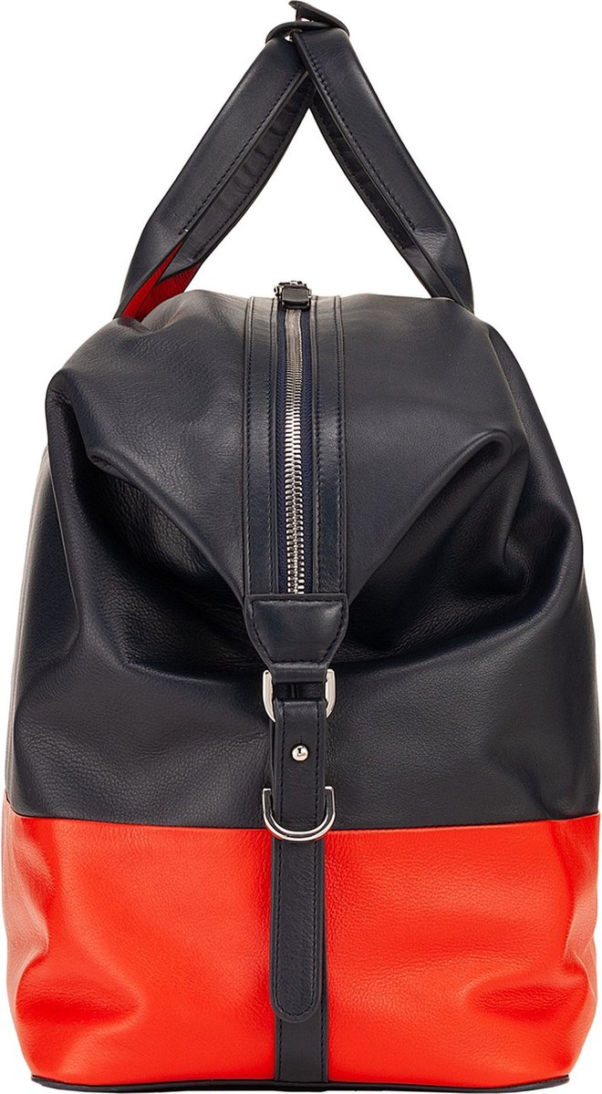 Sac de voyage en cuir homme femme bandoulière en cuir véritable marron