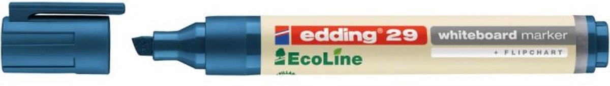 Edding 29 EcoLine markeerstift 1 stuk(s) Beitelvormige punt Blauw