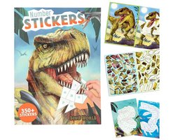 foto van Dino World Nummer Stickers Stickerboek