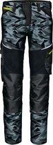 SIR SAFETY GEMINI CAMO Pantalon de travail extensible 4 directions pour homme – Tissu en toile Ripstop Motif camouflage Zones critiques renforcées Poches à outils et poche pour genouillères