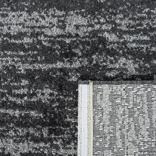 Relax Oslo - Tapis uni à poils ras - Tapis moderne - Zwart- 200x290 CM