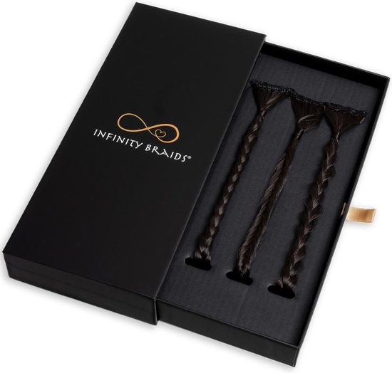 Infinity Braids - Braidies - Set van 3 Clip-in Vlechtjes - Lizzy, Jolie ...