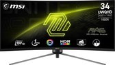 MSI MAG 345CQRDE computer monitor 86,4 cm (34") 3440 x 1440 Pixels UltraWide Dual Quad HD Zwart