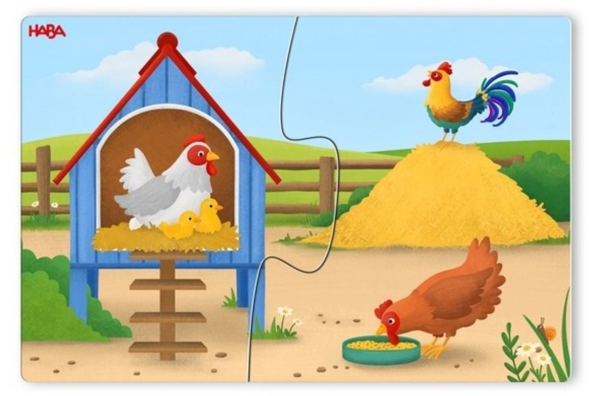 HABA 10 puzzels - Op de boerderij