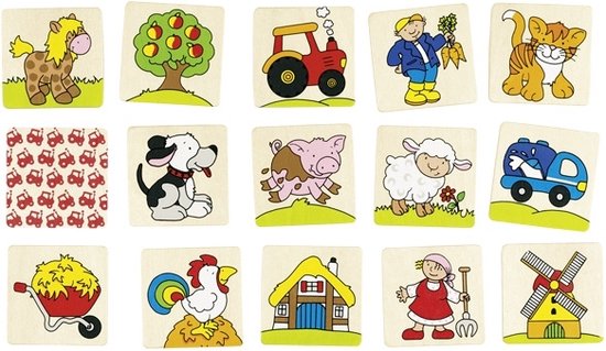Boederij Memo geheugenspel – Hout