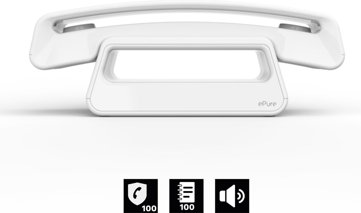 Alcatel E-pure Iconic Dect huistelefoon wit : Stijlvol, functioneel, elegant en goed doordacht