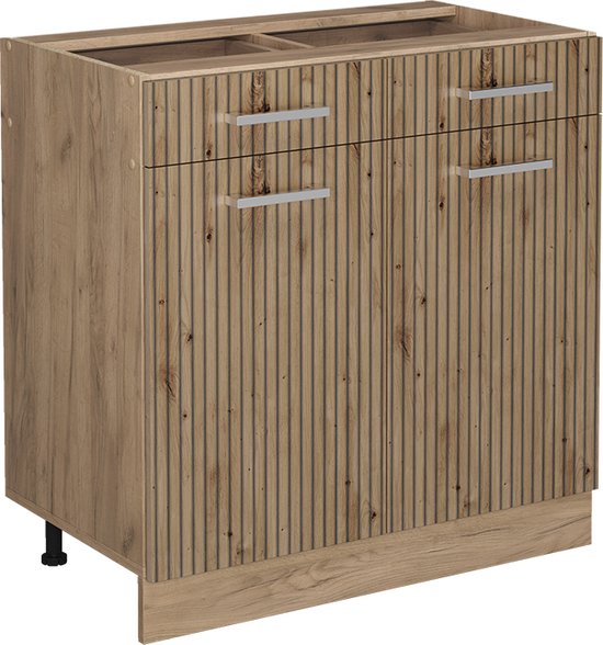 Wastafelonderkast Fynn Groen 80 x 54 cm Vicco | Groen | Wastafelmeubel | 406673104158906