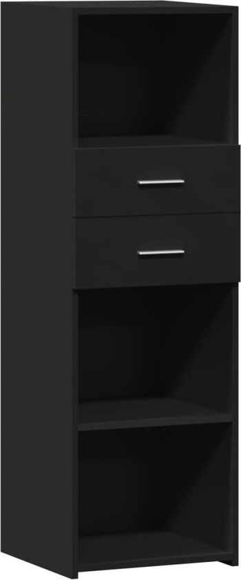 Schildmeyer Gloria Highboard, houtmateriaal, zwart/goud, 2 deuren