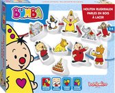 Bumba houten speelgoed rijgkralen - leer rijgen met Bumba de clown studio 100 - vanaf 3 jaar - Bambolino Toys