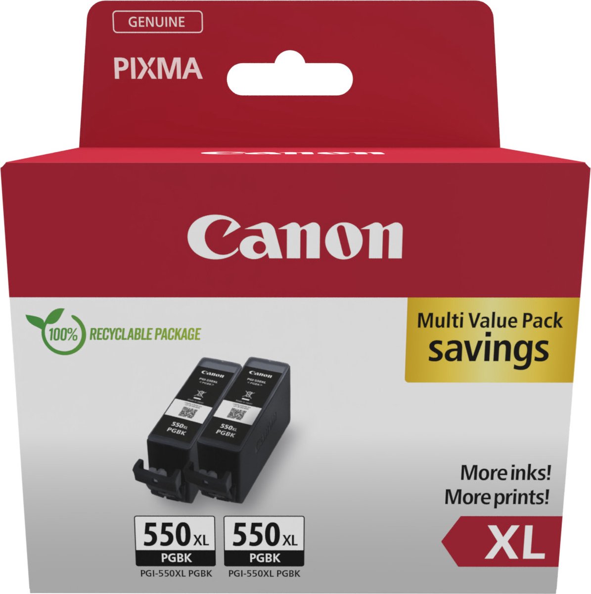 Canon 6431B010 inktcartridge 2 stuks zwart origineel