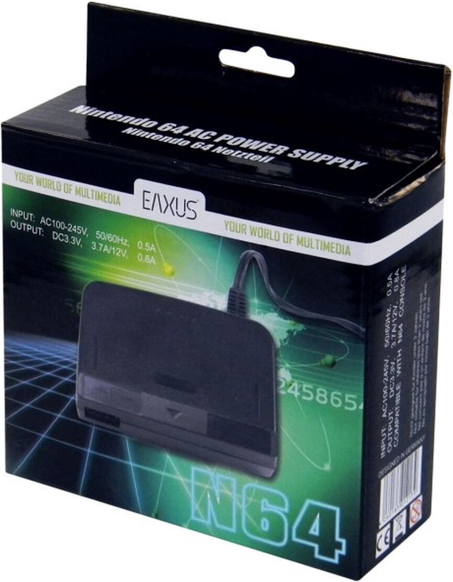 Nintendo 64 [N64] AC Adapter Stroomkabel