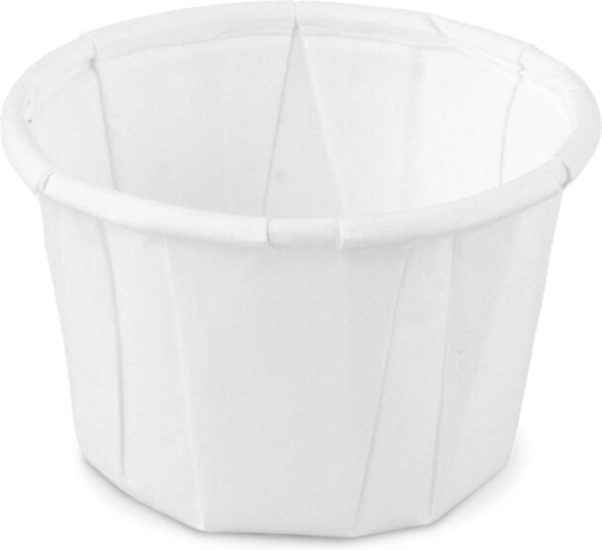 Sausbakje papier (FSC®) rond wit ø 4,4 cm / 30 ml | Inhoud: 200 stuks