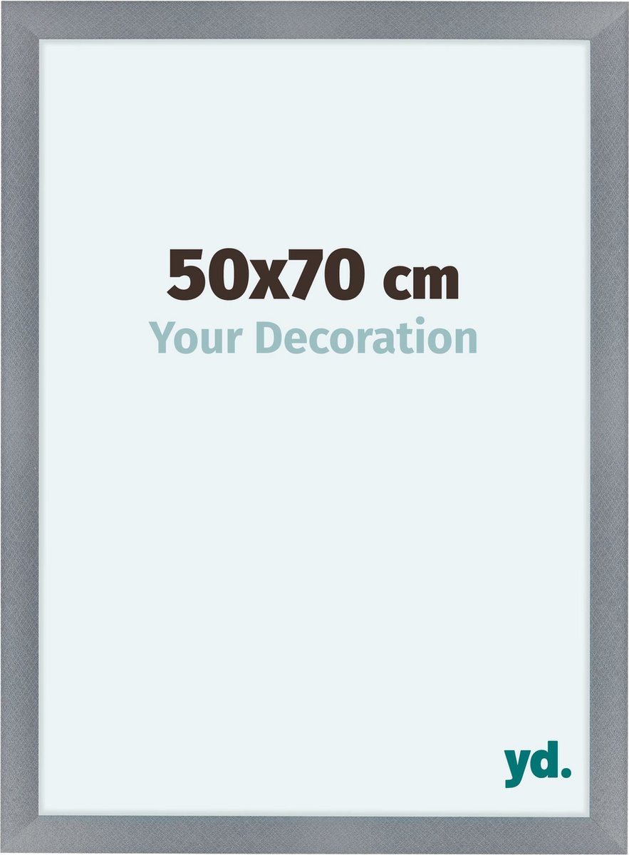yd. Your Decoration - Fotolijst 50x70 cm - MDF - Aluminium Geborsteld - Como
