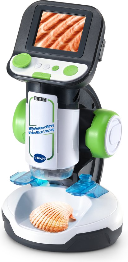 VTech Mijn Interactieve Video Microscoop voor Kinderen - Educatief & Interactief Speelgoed - Maak Kennis met de Microscopisch Kleine Wereld - Cadeau - Vanaf 7 Jaar