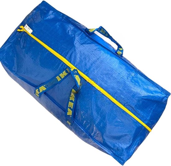 Big Shopper met rits Ikea 901.491.48 Frakta opbergtas Blauw 4 stuks Big shopper met rits bol
