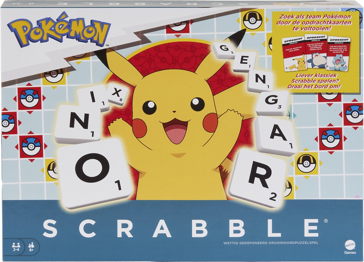 Mattel Games Scrabble Pokémon Bordspel