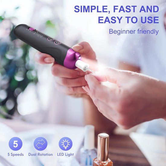 Set de pédicure électrique - Set de pédicure professionnel - Set de Set de pédicure - Appareil de pédicure