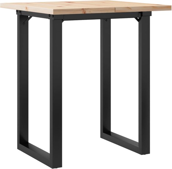 vidaXL - Eettafel - Zwart - MDF - 140 x 70 x 75 cm | Leen Bakker