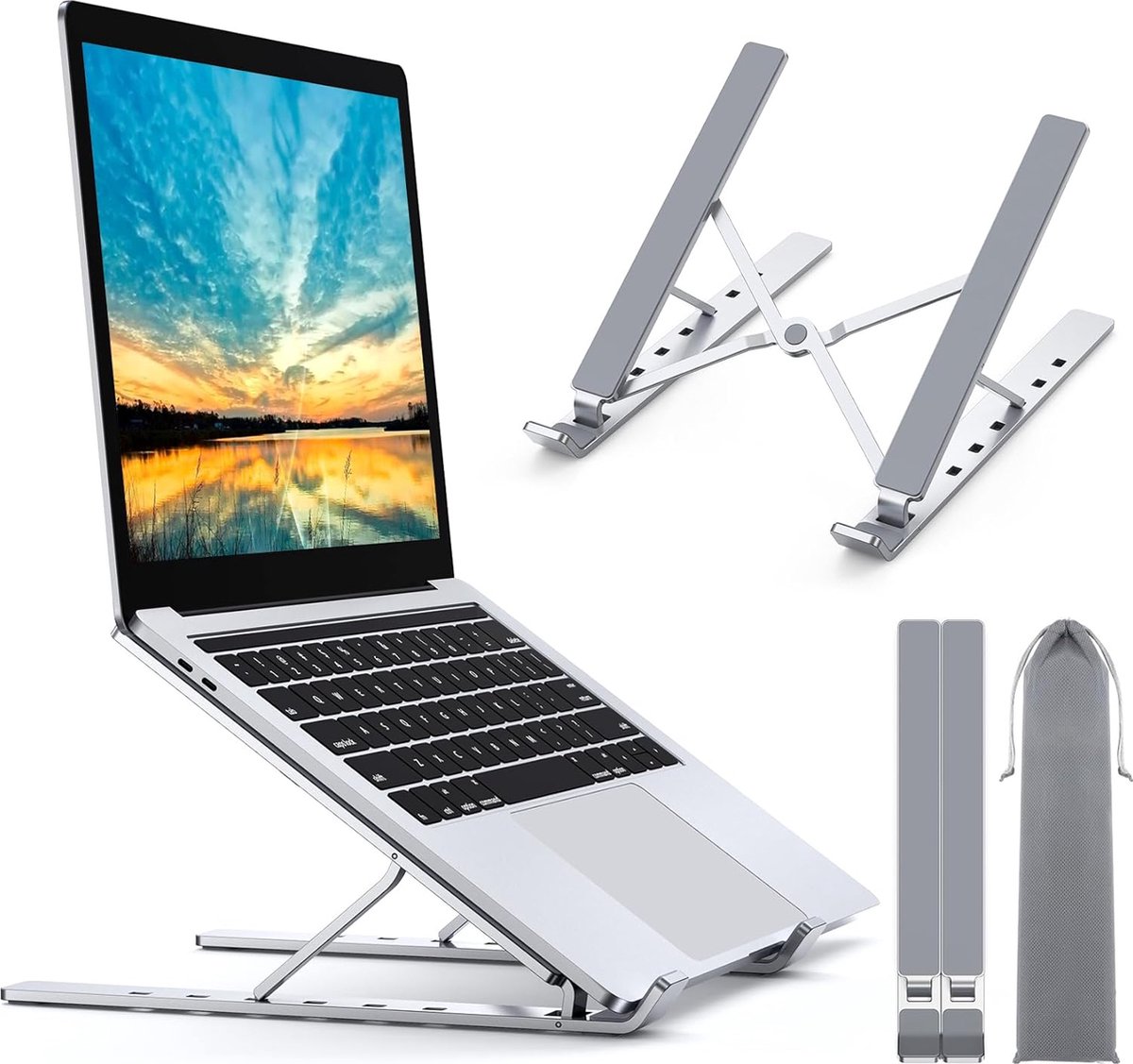Laptop verhoger - Laptopverhoger - Stabiel - Staand Werken - Ergonomisch - Laptop Verhoger Bureau - Must have voor uw laptop!