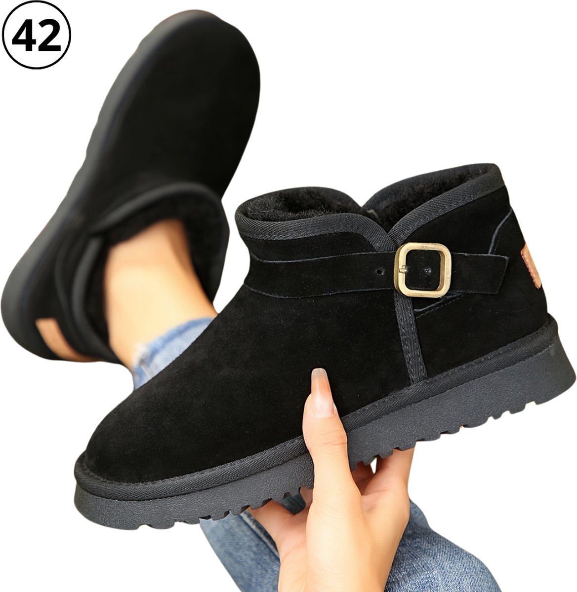 Nivard Sneeuwschoenen Snowboots Sneeuwboots Dames Wintersport Ski Ski Gadgets Zwart