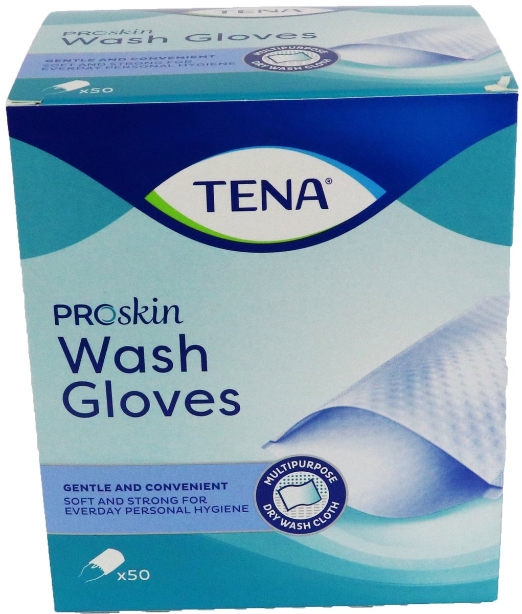Goedkoopste TENA Proskin Wash Glove, 50st (740701