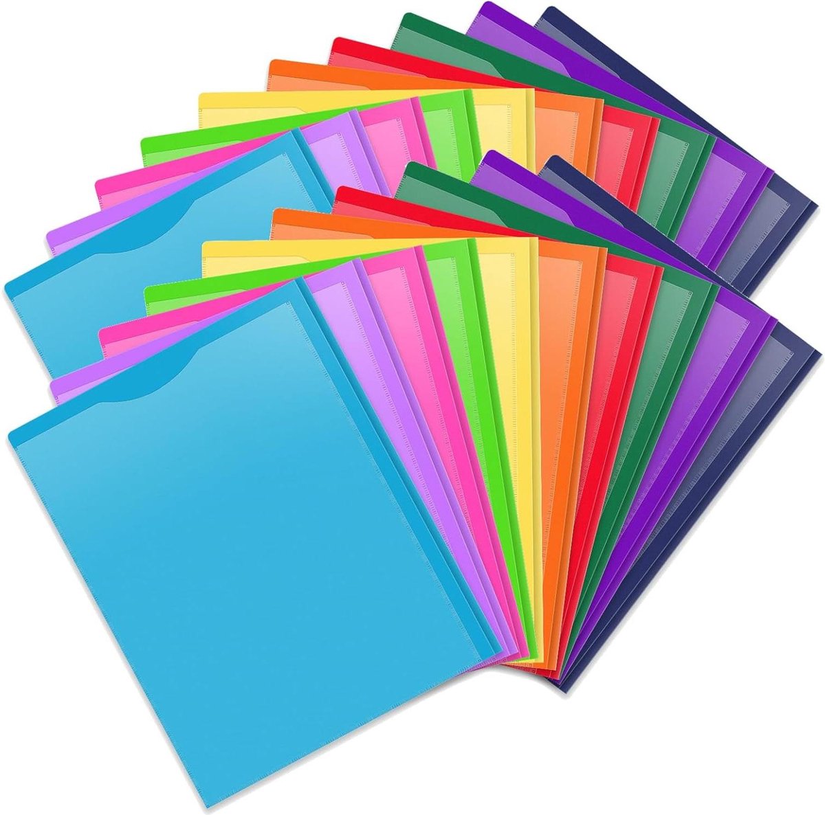 Lot D 50 Pochtts Coin A4 Transparnts N Plastiqu Ultra Résistant